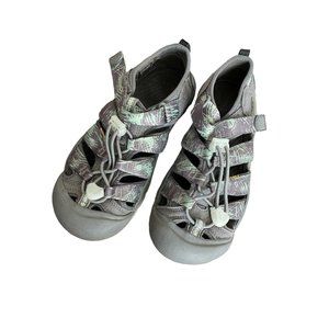 Keen Newport h2 Big Kids Size‎ 3 Steel Grey Glow in the dark Sport Sandals